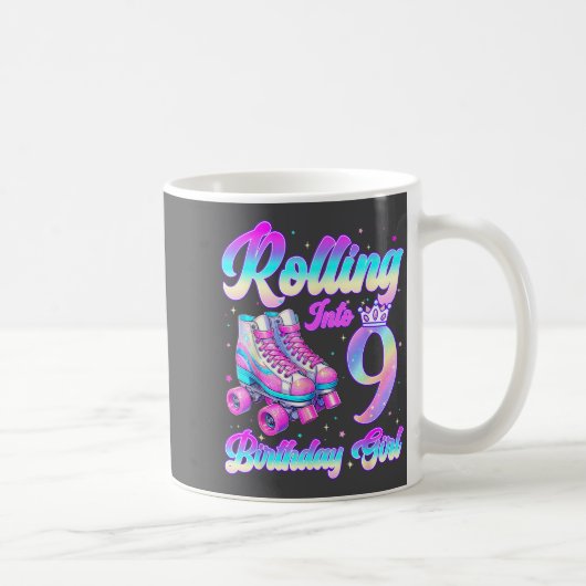 Mug Rolling Into 9 Year Old Roller Skating 9th Birthda (Droite)