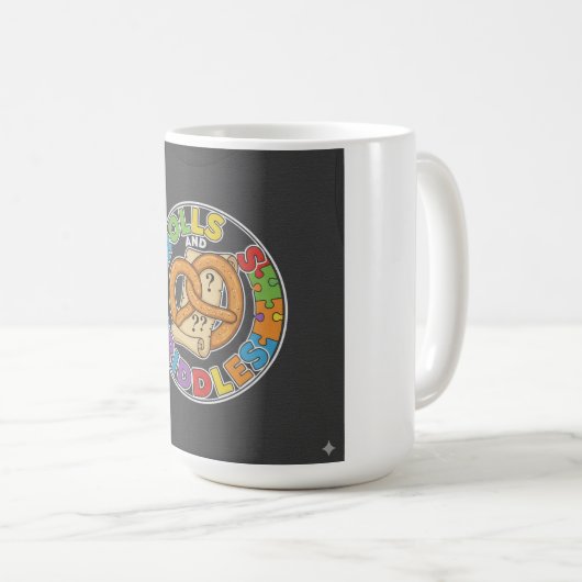 Mug Rolls and Riddles – Tabletop Tales Tee (Devant droit)