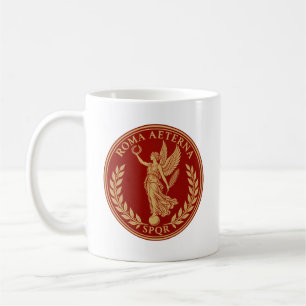Mug Roma Aeterna – Victoire ailée romaine SPQR