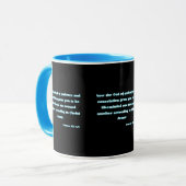 Mug Romains 15:5 KJV Bible Écriture Deux Tons (Devant gauche)