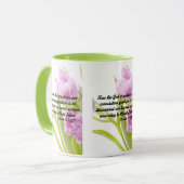 Mug Romains 15:5 KJV Bible Écriture Pic Deux Tons (Devant gauche)