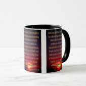 Mug Romains 5:3-5 KJV Bible Verse Pic Deux Tones (Devant droit)