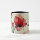 Mug Romains 5:5 La Bible Amoureuse de Dieu Verse Fleur (Centre)