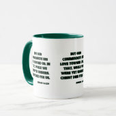 Mug Romains 5:8 KJV Bible Écriture Deux Tons (Devant gauche)