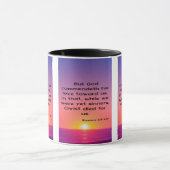 Mug Romains 5:8 KJV Bible Écriture Pic Deux Tons (Centre)