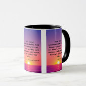 Mug Romains 5:8 KJV Bible Écriture Pic Deux Tons (Devant droit)