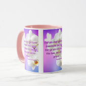 Mug Romains 6:14 KJV Bible Écriture Pic Deux Tons (Devant gauche)