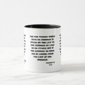 Mug Romains 7:2 KJV Bible Écriture Deux Tons (Centre)