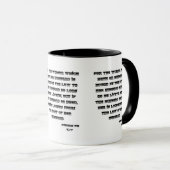 Mug Romains 7:2 KJV Bible Écriture Deux Tons (Devant droit)