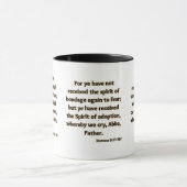 Mug Romains 8:15 KJV Bible Écriture Deux Tons (Centre)