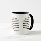 Mug Romains 8:15 KJV Bible Écriture Deux Tons (Devant droit)