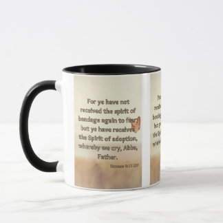 Mug Romains 8:15 KJV Bible Écriture Pic Deux Tons