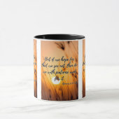 Mug Romains 8:25 KJV Bible Écriture Pic Deux Tons (Centre)
