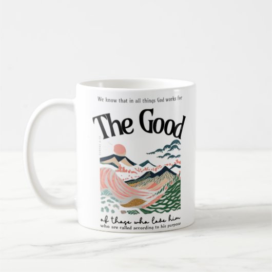 Mug Romains 8:28 Oeuvre (Gauche)