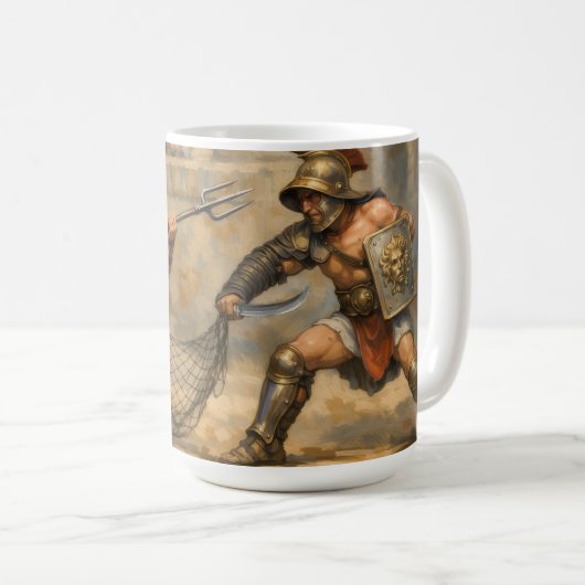Mug Roman Gladiator fight Classical Art (Devant droit)
