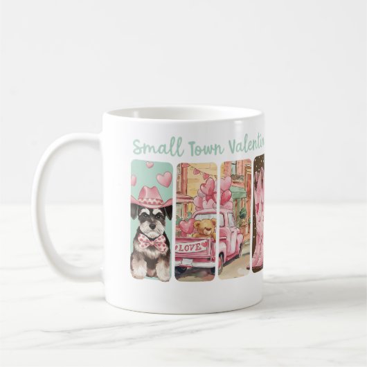 Mug Romance de Saint Valentin avec Schnauzer miniature (Gauche)