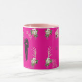 Mug Romance en fleurs rose chaud (Centre)