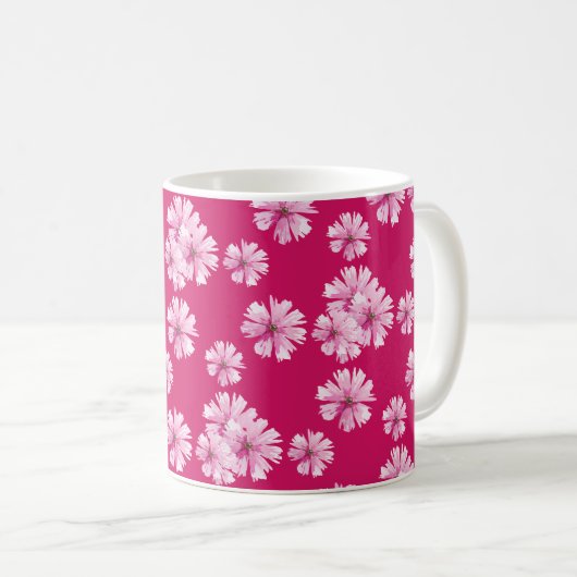 Mug Romance florale cerisier fleur (Devant droit)