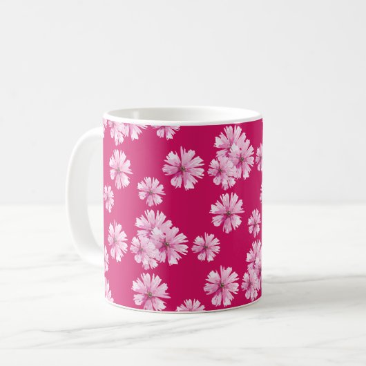 Mug Romance florale cerisier fleur (Devant gauche)