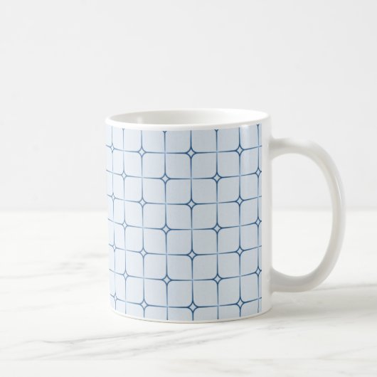 Mug Romance Rétro, Bleu (Droite)