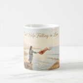 Mug Romance sacré au bord de la mer dorée (Centre)