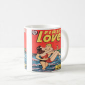 Mug Romance Vintage Comédie Conception de livre Coffee (Devant droit)