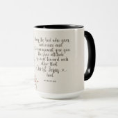 Mug Romans 15:5 Bible Verse Image (Devant droit)