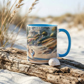 Mug Romantic Coastal Cottage Sunset Stroll