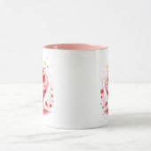 Mug Romantic Couple Heart Illustration Two-Tone Coffee (Centre)