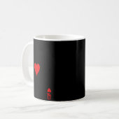 Mug Romantic Couple Kiss Queen Of Hearts Ker Playing C (Devant gauche)