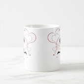 Mug Romantic Couple Silhouette Love – Heart Valentine (Centre)