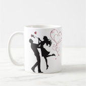 Mug Romantic Couple Silhouette Love – Heart Valentine (Gauche)