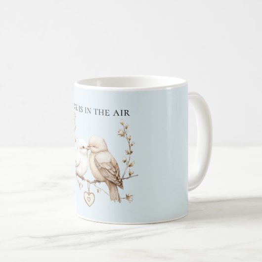 Mug Romantic Love Birds Heart (Devant droit)