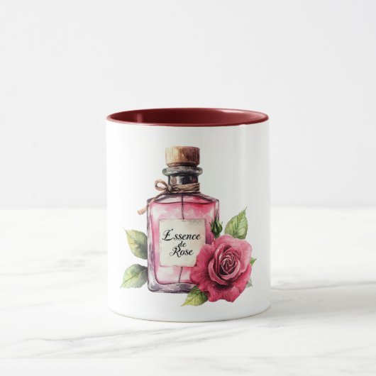 Mug Romantic Pink Rose Flower (Centre)