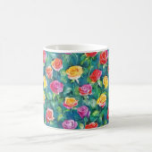 Mug Romantic rose garden watercolor print (Centre)