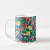 Mug Romantic rose garden watercolor print (Gauche)