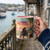 Mug Romantic Sunset Porch View Illustration