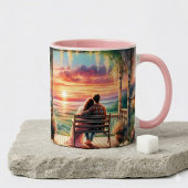 Mug Romantic Sunset Porch View Illustration