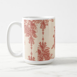 Mug, Romantic Tapestry in Red Koffiemok