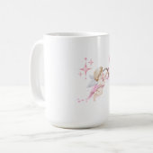 Mug Romantic Valentine Art with Pink Heart Glow (Devant gauche)