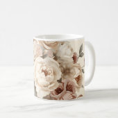 Mug Romantic Vintage Floral Bouquet Pattern (Devant droit)
