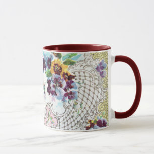Mug ROMANTICA Bleu rose Bleu Mariage Floral