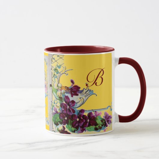 Mug ROMANTICA Paysage d'hiver avec pensées (Droite)