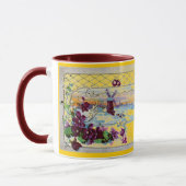 Mug ROMANTICA Paysage d'hiver avec pensées (Gauche)