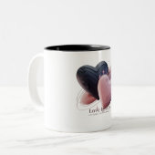Mug romantique à deux coeurs (Devant gauche)