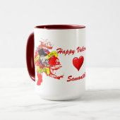 Mug Romantique alternative gothique steampunk Valentin (Devant gauche)