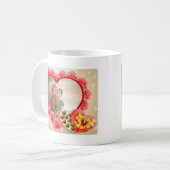 Mug Romantique Amour Coeur Art Imprimer (Devant gauche)