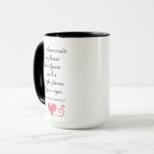 Mug 💌 romantique Bible Verse Chanson de Salomon Citat (Devant gauche)