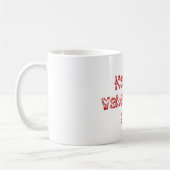 Mug Romantique Bonne Saint Valentin Coeurs rouges Typo (Gauche)