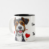 Mug romantique citation amour de chien le plus pro (Devant gauche)